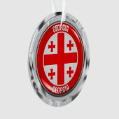 Georgia Round Emblem Ornament (voorkant)