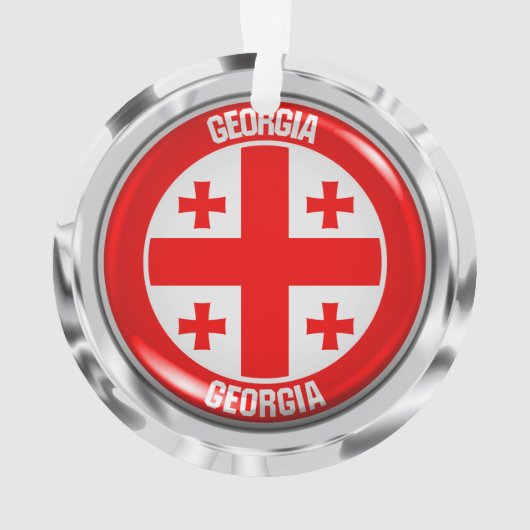 Georgia Round Emblem Ornament (achterkant)