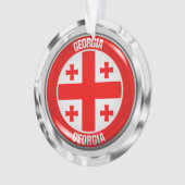 Georgia Round Emblem Ornament (voorkant)