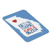 Georgia Save the Date - stad Magneet (Rechterzijde)