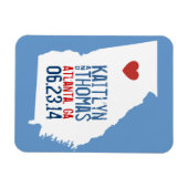 Georgia Save the Date - stad Magneet (Horizontaal)