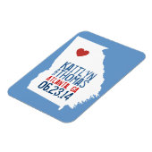 Georgia Save the Date - stad Magneet (Linkerzijde)