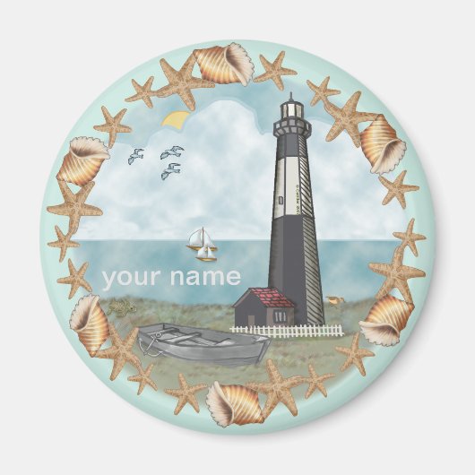Georgia Shells Lighthouse magneet (Voorkant)