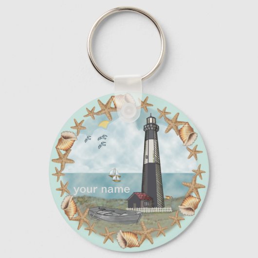 Georgia Shells Lighthouse-sleutelhanger Sleutelhanger (Voorkant)