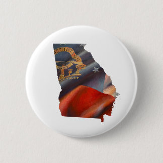 Georgia State Flag Schilderen Button