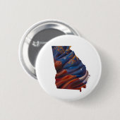 Georgia State Flag Schilderen Button (Voorkant /achterkant)