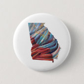 Georgia State Flag Schilderen Button (Voorkant)