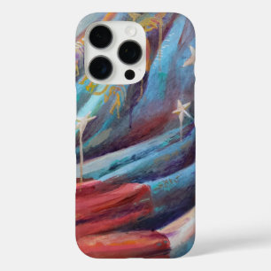Georgia State Flag Schilderij - iPhone Case