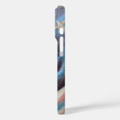 Georgia State Flag Schilderij - iPhone Case (Achterkant / Links)