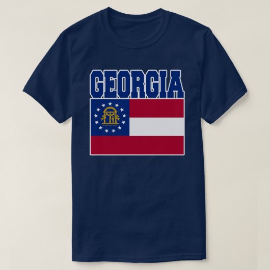 Georgia State Flag T-Shirt (Design voorkant)