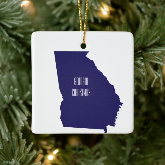 Georgia State-kerstversiering Keramisch Ornament (Boom)