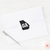 Georgia State Map GA Afkorting Stickers (Envelop)