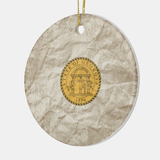 Georgia State Seal Keramisch Ornament (Links)