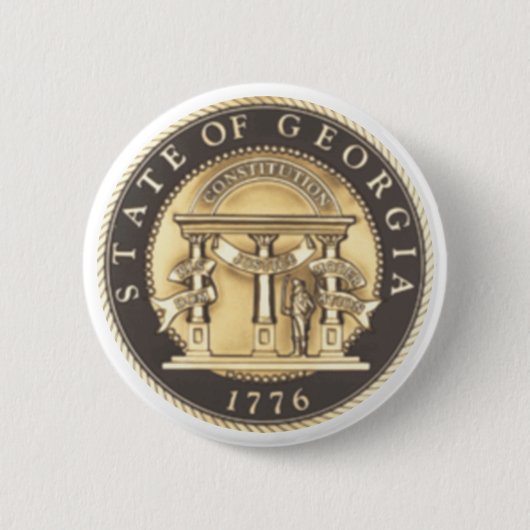 Georgia State Seal Ronde Button 5,7 Cm (Voorkant)