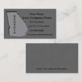 Georgia State Visitekaartje gebeeldhouwde stenen l (Voorkant / Achterkant)