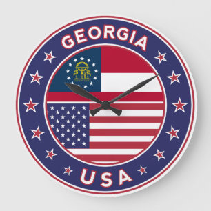 Georgia T-shirt, Georgia sticker, Grote Klok