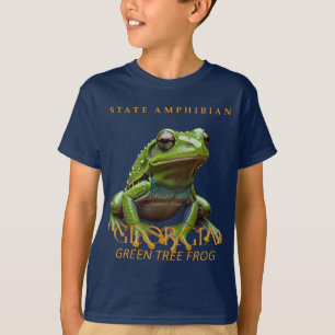 Georgia Territory Amfibie De Groene Boomkikker T-shirt