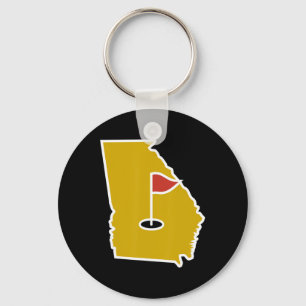Georgia-thema Golf Tee - Grappige Golf-liefhebber  Sleutelhanger