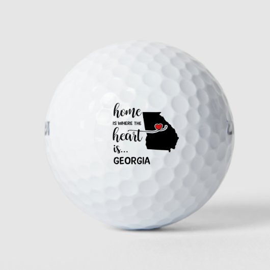 Georgia thuis is waar het hart is golfballen (Voorkant)