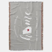 Georgia Thuisstaat Gepersonaliseerd Deken (Voorkant Verticaal)