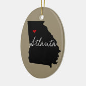 Georgia Town Keramisch Ornament (Links)