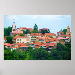 Georgia Town Landschap Poster