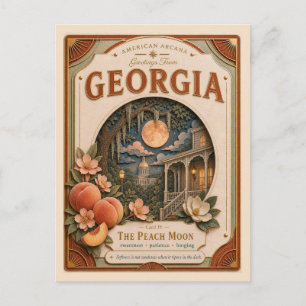 Georgia Vintage Paper Cut American Arcana Briefkaart