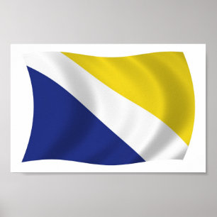 Georgia Vlag Poster Print