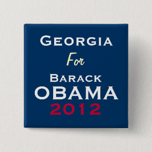 GEORGIA voor OBAMA 2012 Campaign Button