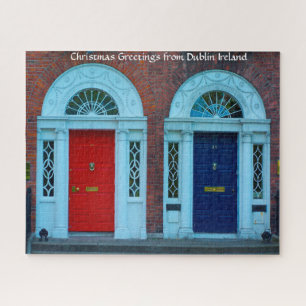 Georgian Dublin Doors Ireland. Jigzaag Puzzle Legpuzzel