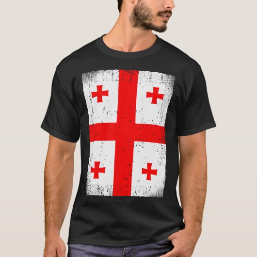 Georgian Flag Georgia T-shirt (Voorkant)