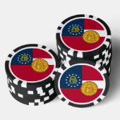 Georgian Flag & Seal, Flag of Georgia Poker Chips (Opstapeling)