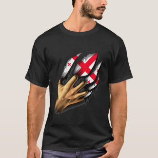 Georgian in Me Georgia Flag DNA Heritage Roots Gif T-shirt