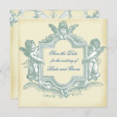 Georgiana (Cream) Save the Date (Voorkant / Achterkant)