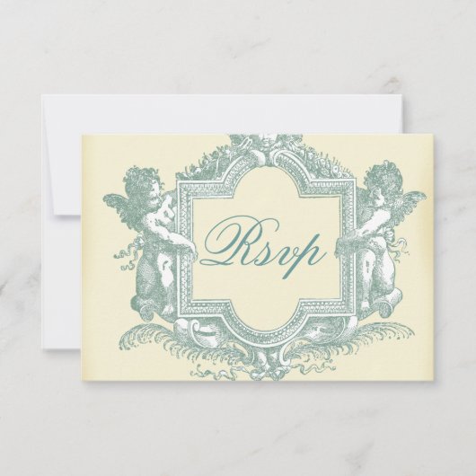 Georgiana (Cream) Wedding RSVP (Voorkant)
