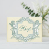 Georgiana (Cream) Wedding RSVP (Staand voorkant)