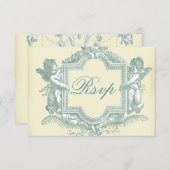 Georgiana (Cream) Wedding RSVP (Voorkant / Achterkant)