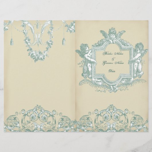 Georgiana (Crème) Programme de mariage bi-plié (Devant)
