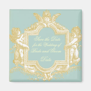 Georgiana (Marie Antoinette Blue) Save the Date Magneet