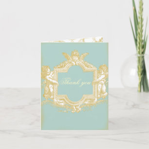 Georgiana (Marie Antoinette Blue) WeddingThank u Bedankkaart