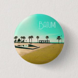 Georgië Batumi Architectuur Landschap Ronde Button 3,2 Cm