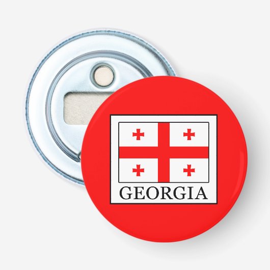Georgië Button Flesopener (Voorkant)