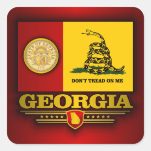Georgië (DTOM) Vierkante Sticker