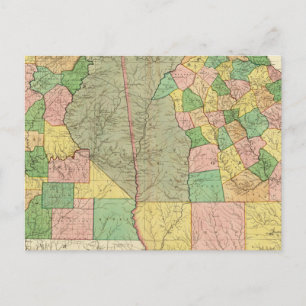 Georgië en Alabama 2 Briefkaart