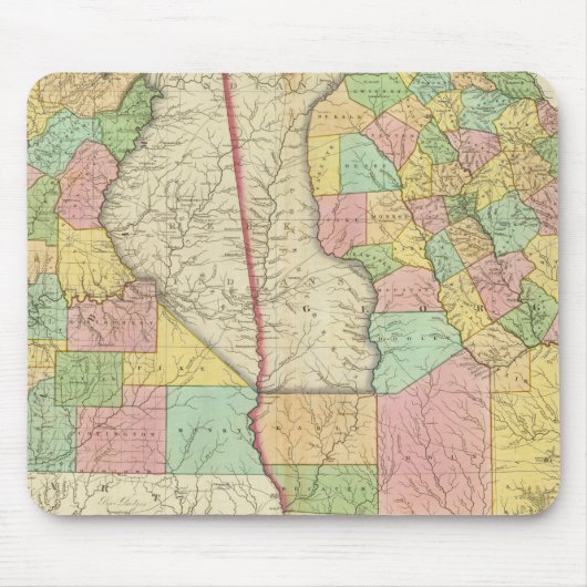 Georgië en Alabama 3 Muismat (Voorkant)