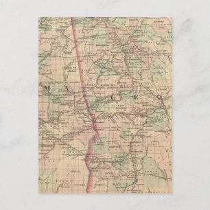 Georgië en Alabama Briefkaart