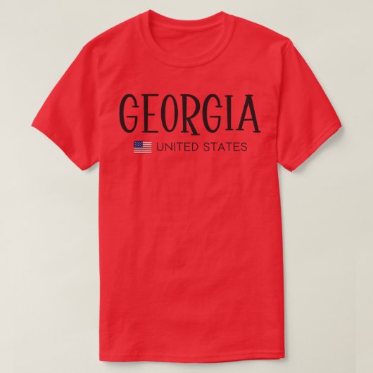 Géorgie États-Unis TShirt (Design devant)