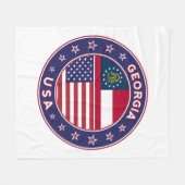 Georgië Fleece Deken (Voorkant (Horizontaal))