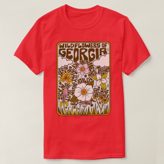 Géorgie Fleur sauvage TShirt (Design devant)