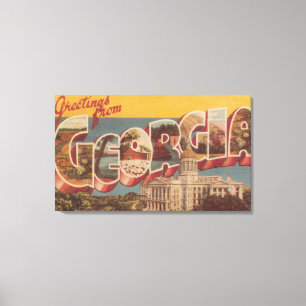 Georgië (hoofdstad van de staat) - grote brievenb canvas afdruk
